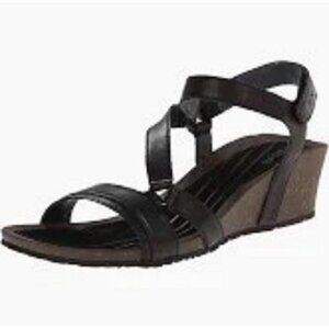Teva Cabrillo Leather Ankle Strap Cork Wedge Sandals - 1007732